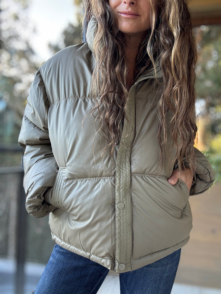 Parka impermeable verde