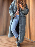 Abrigo jeans azul