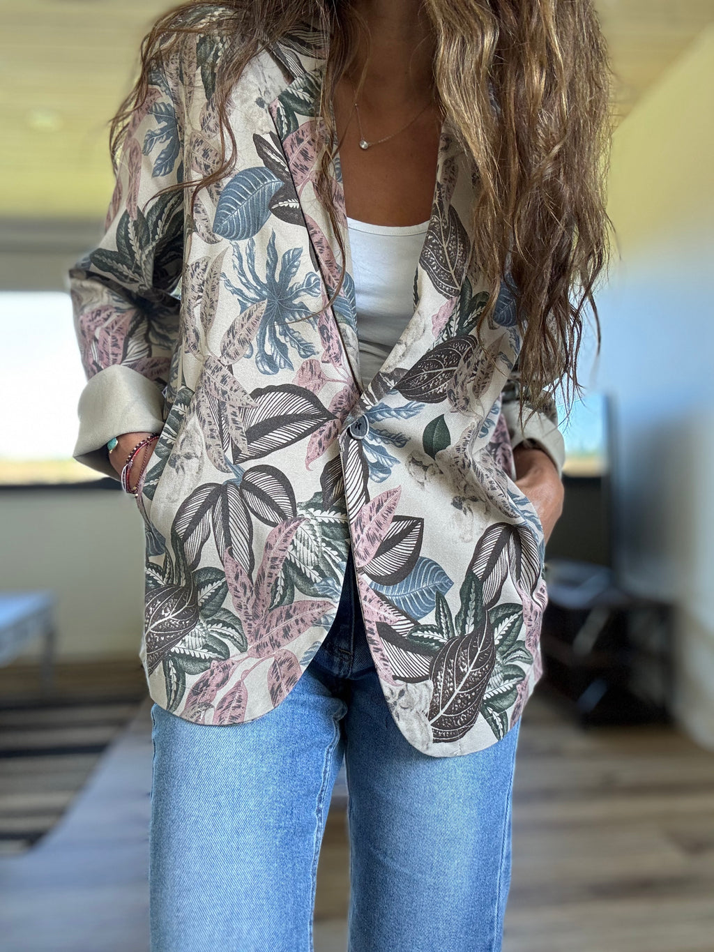 Blazer otoño elasticado