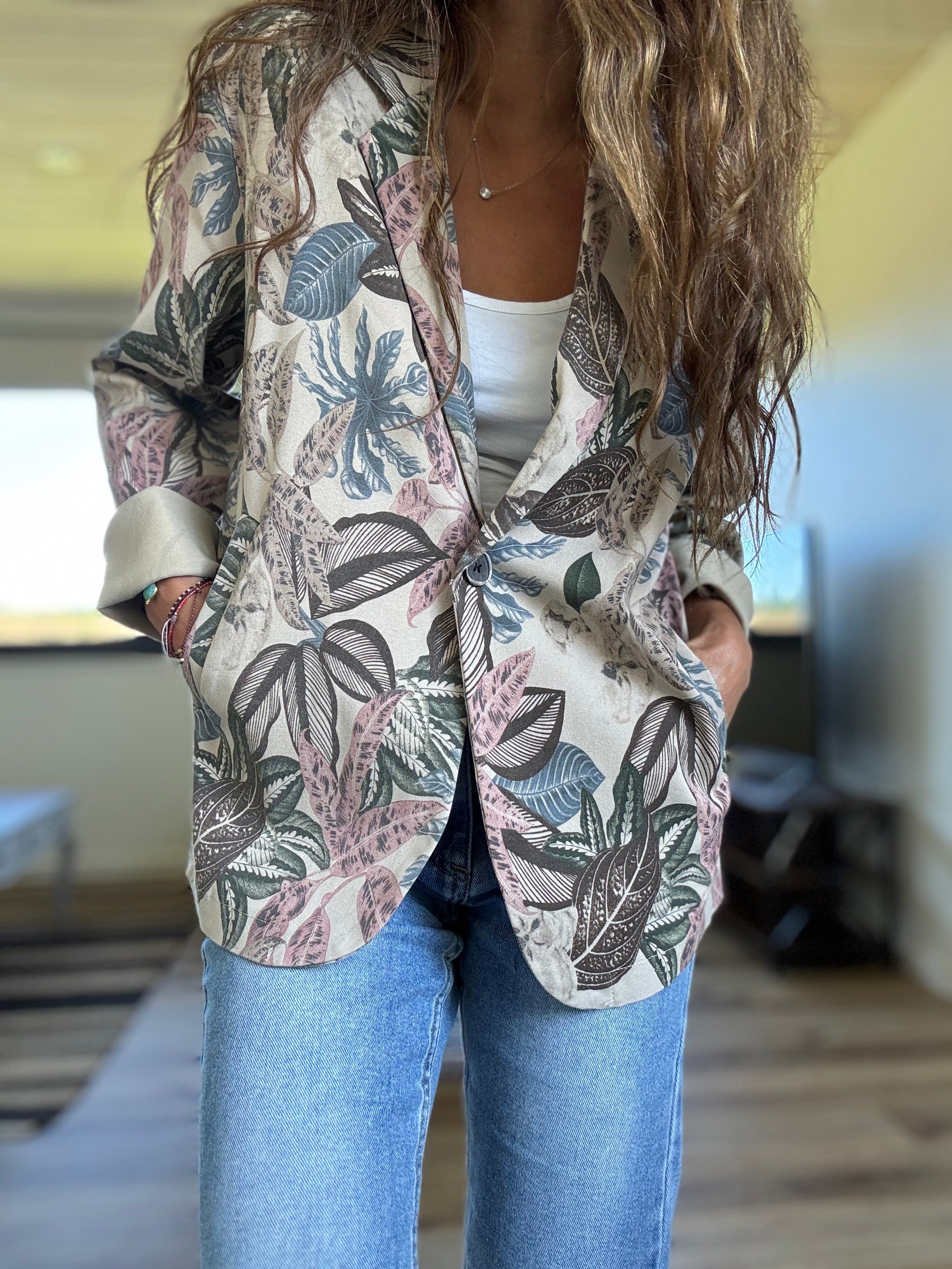 Blazer otoño elasticado