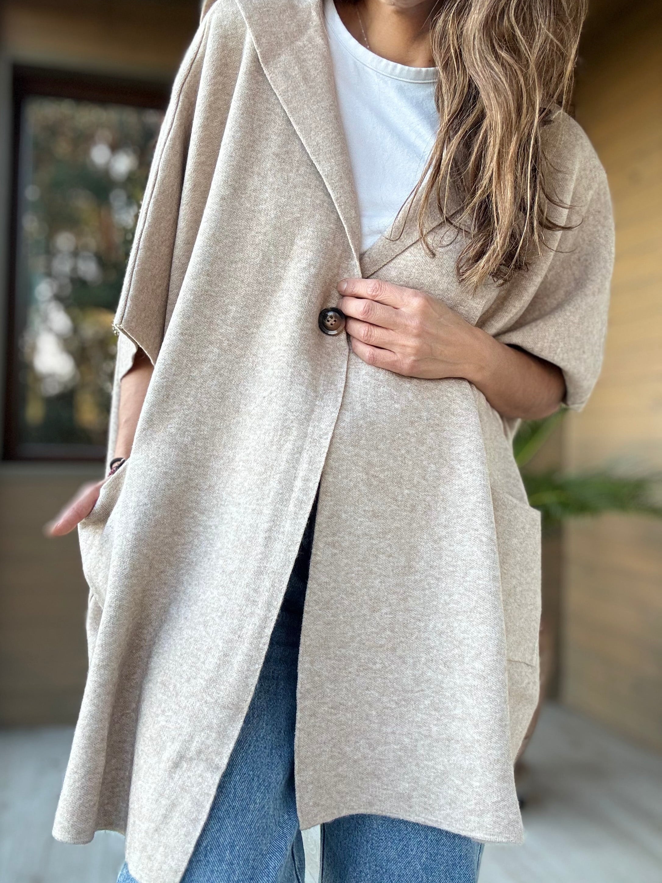 Capa lanilla beige