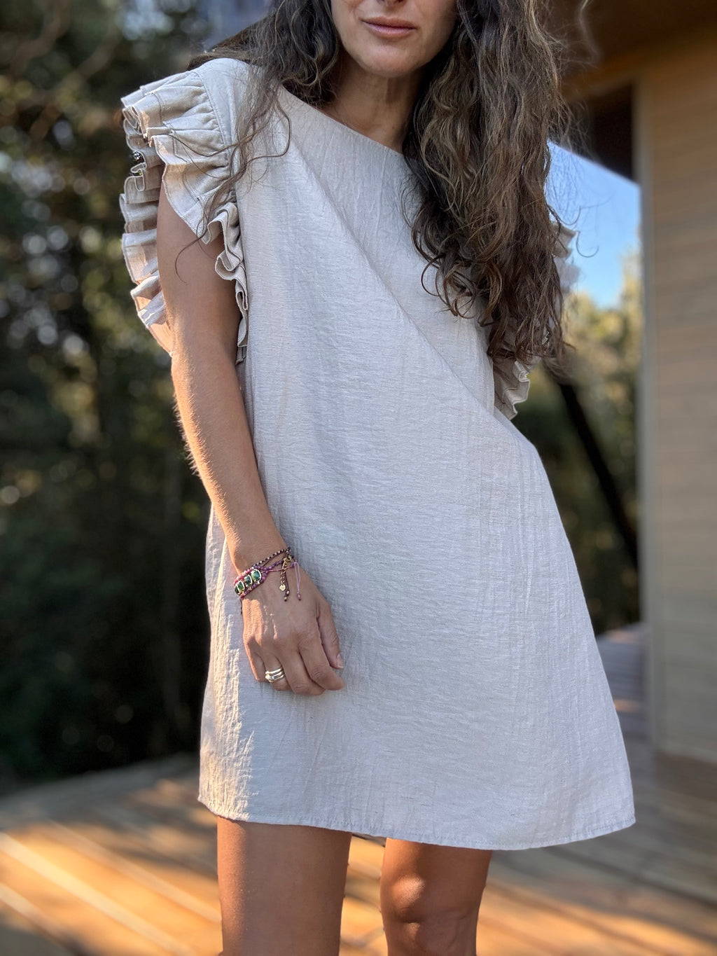 Vestido Elisa crudo - Exclusivo CYRA