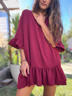 Blusón vino - Colección CYRA