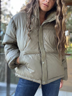 Parka impermeable verde