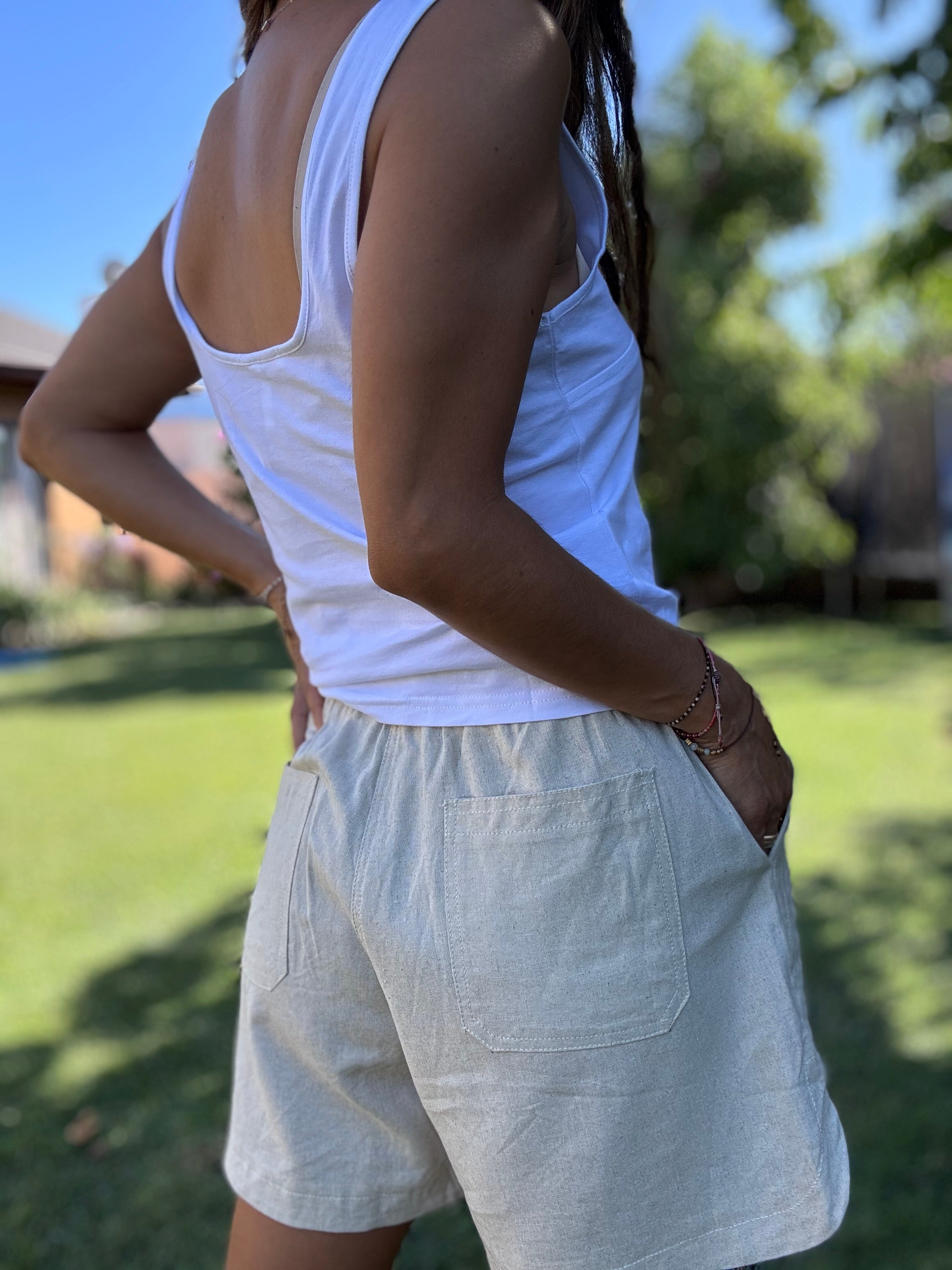 Polera Moni básico blanco