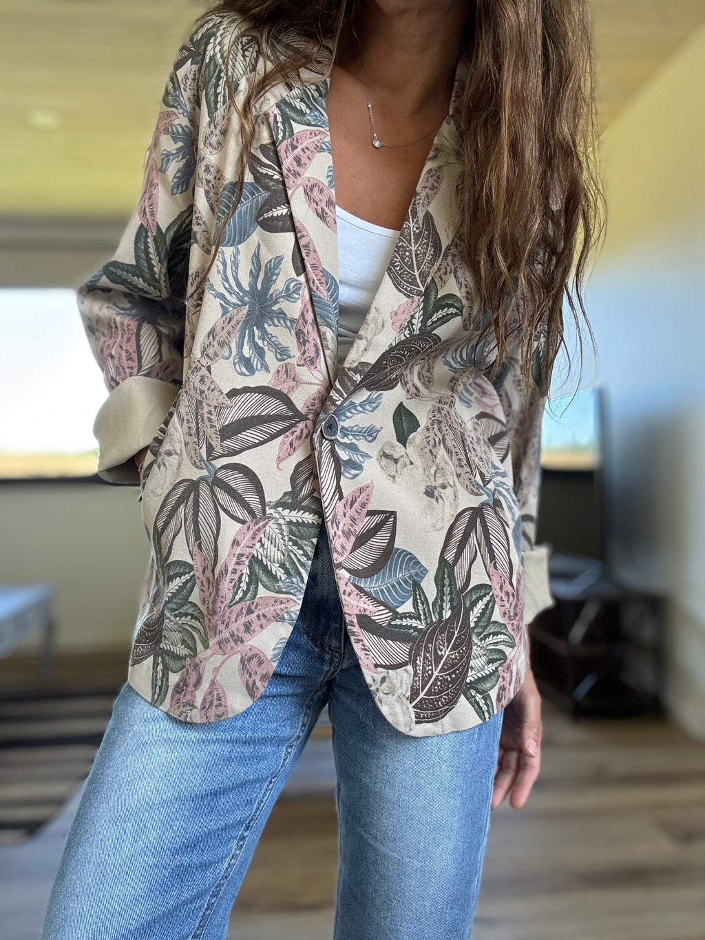 Blazer otoño elasticado