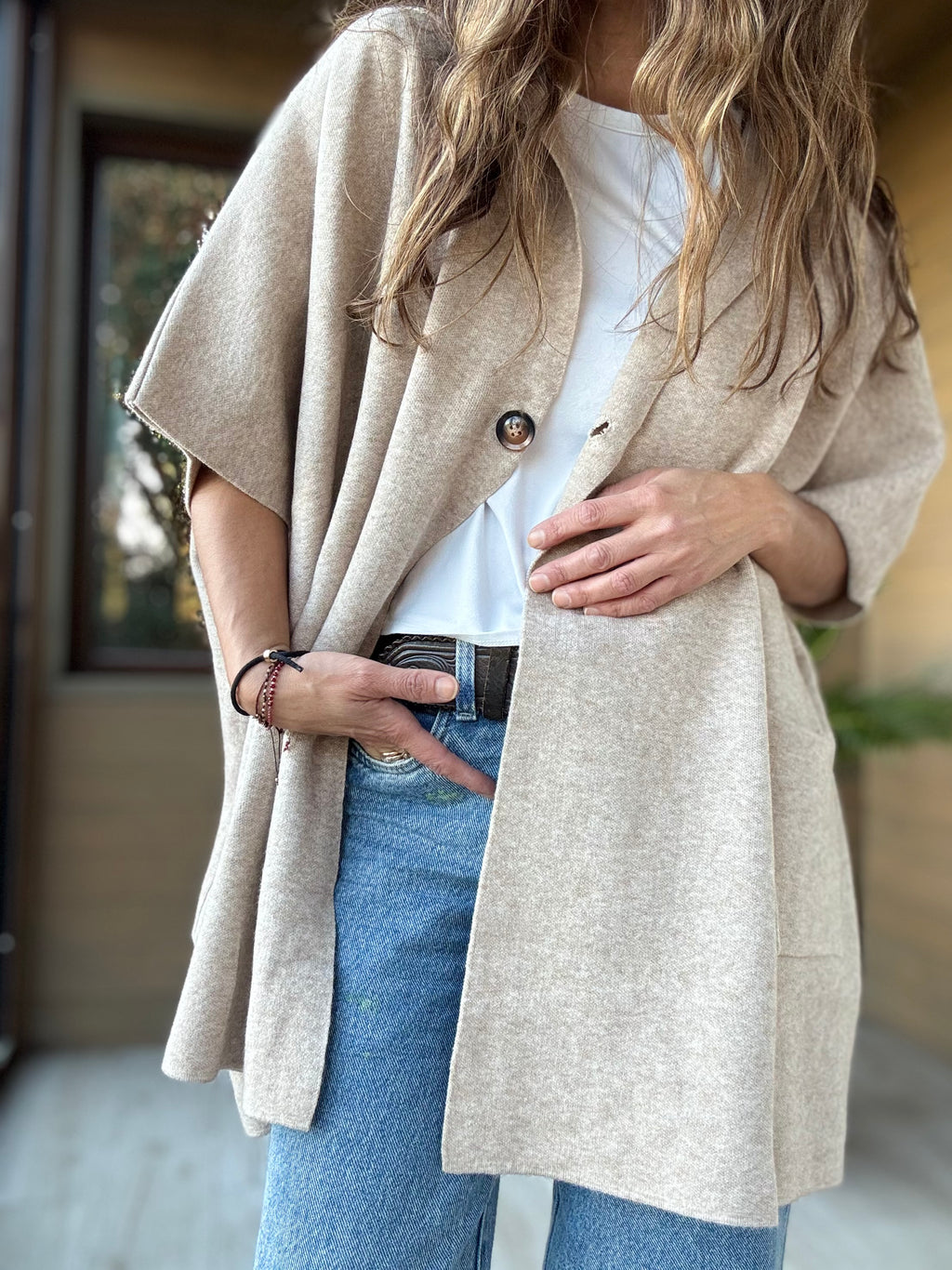 Capa lanilla beige