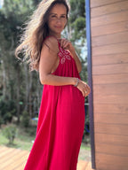 Vestido Flor rojo