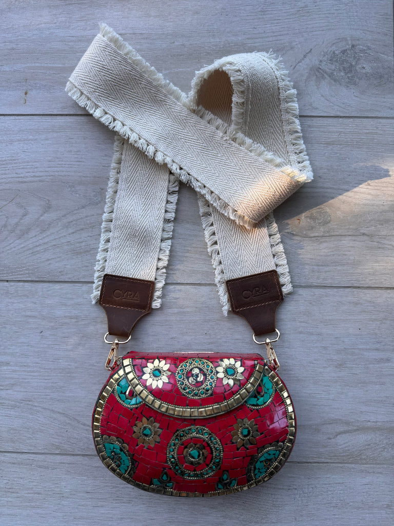 Strap flecos crudo