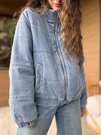 Chaqueta jeans acolchada