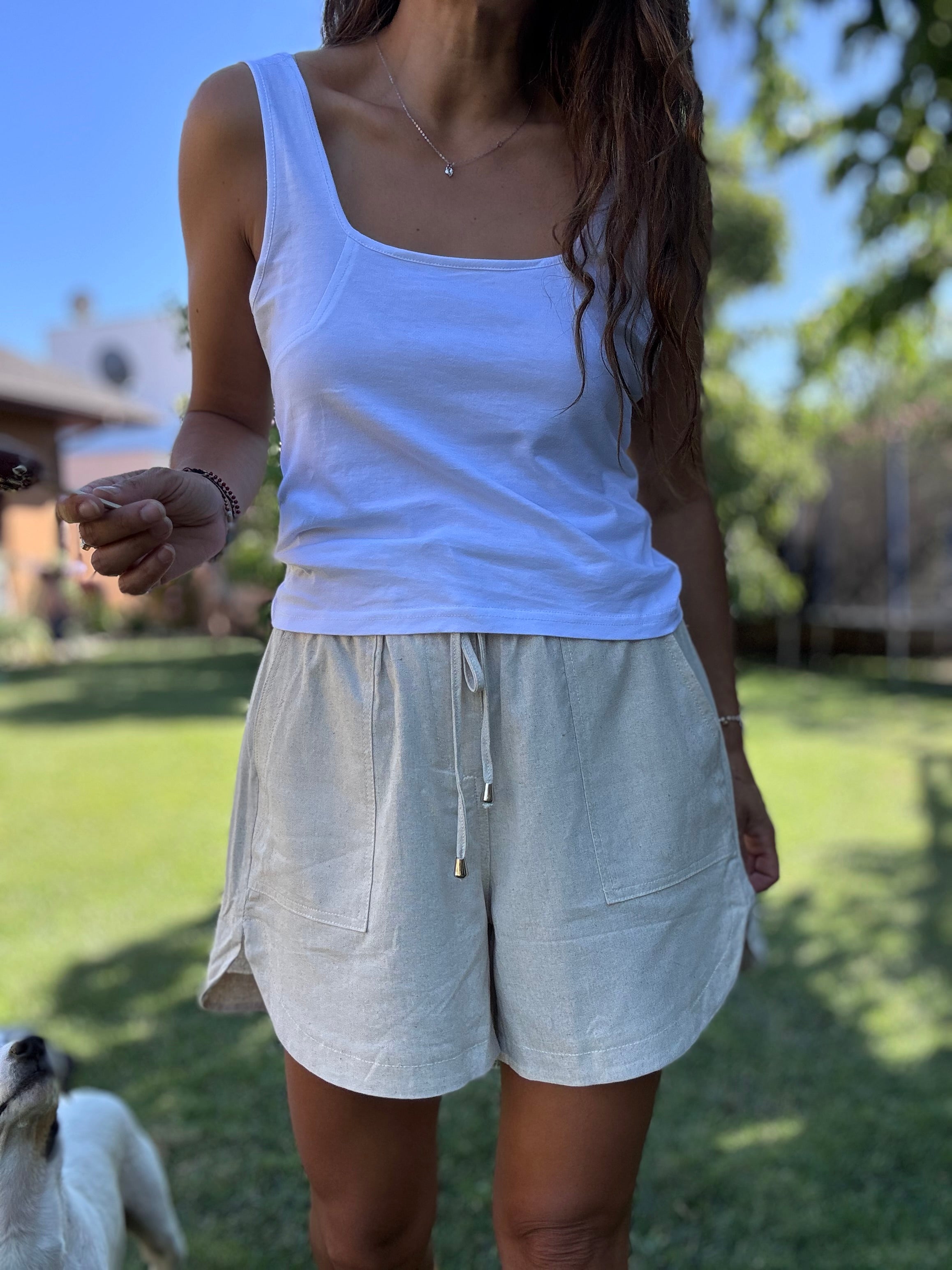Polera Moni básico blanco