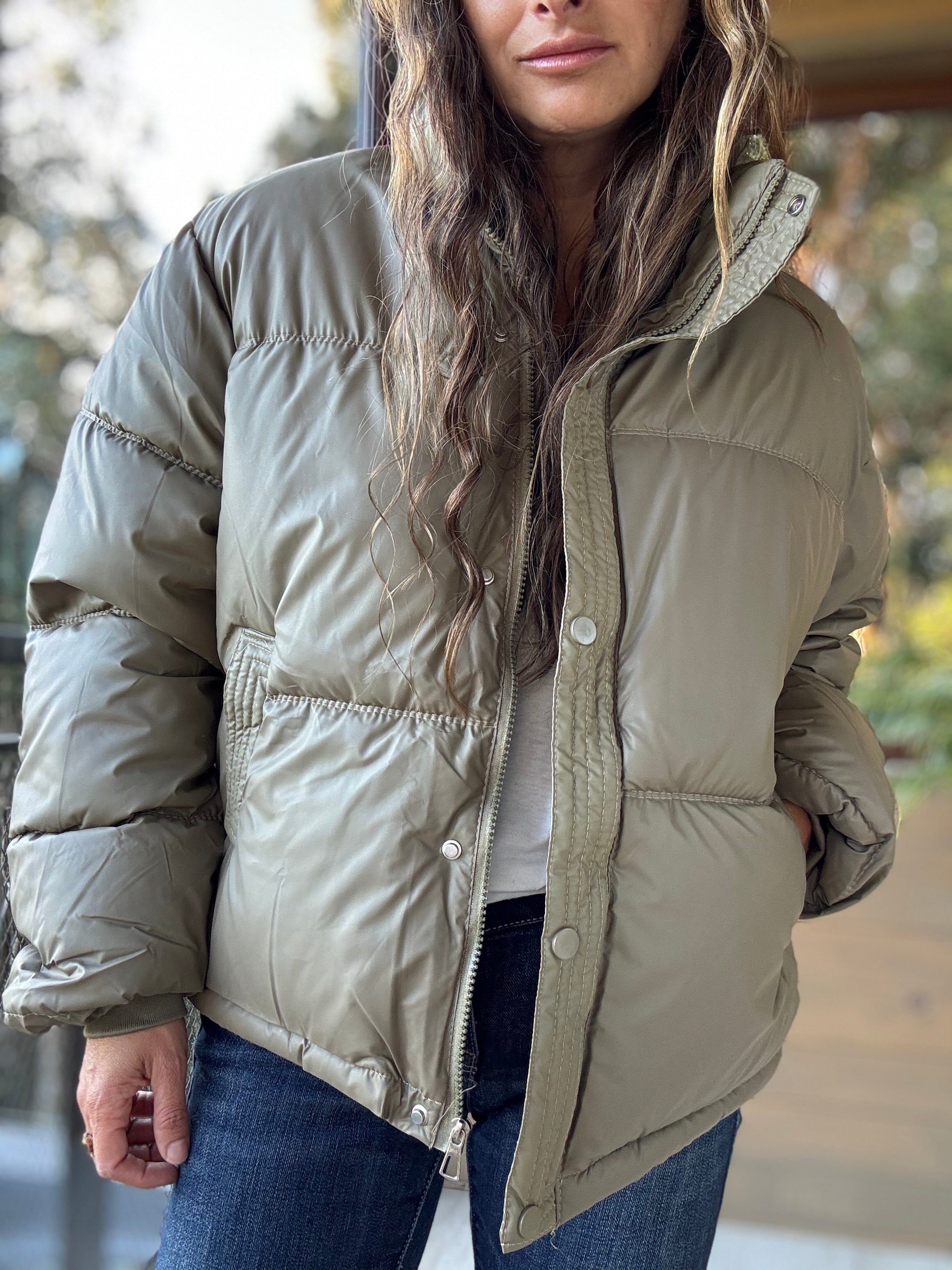 Parka impermeable verde