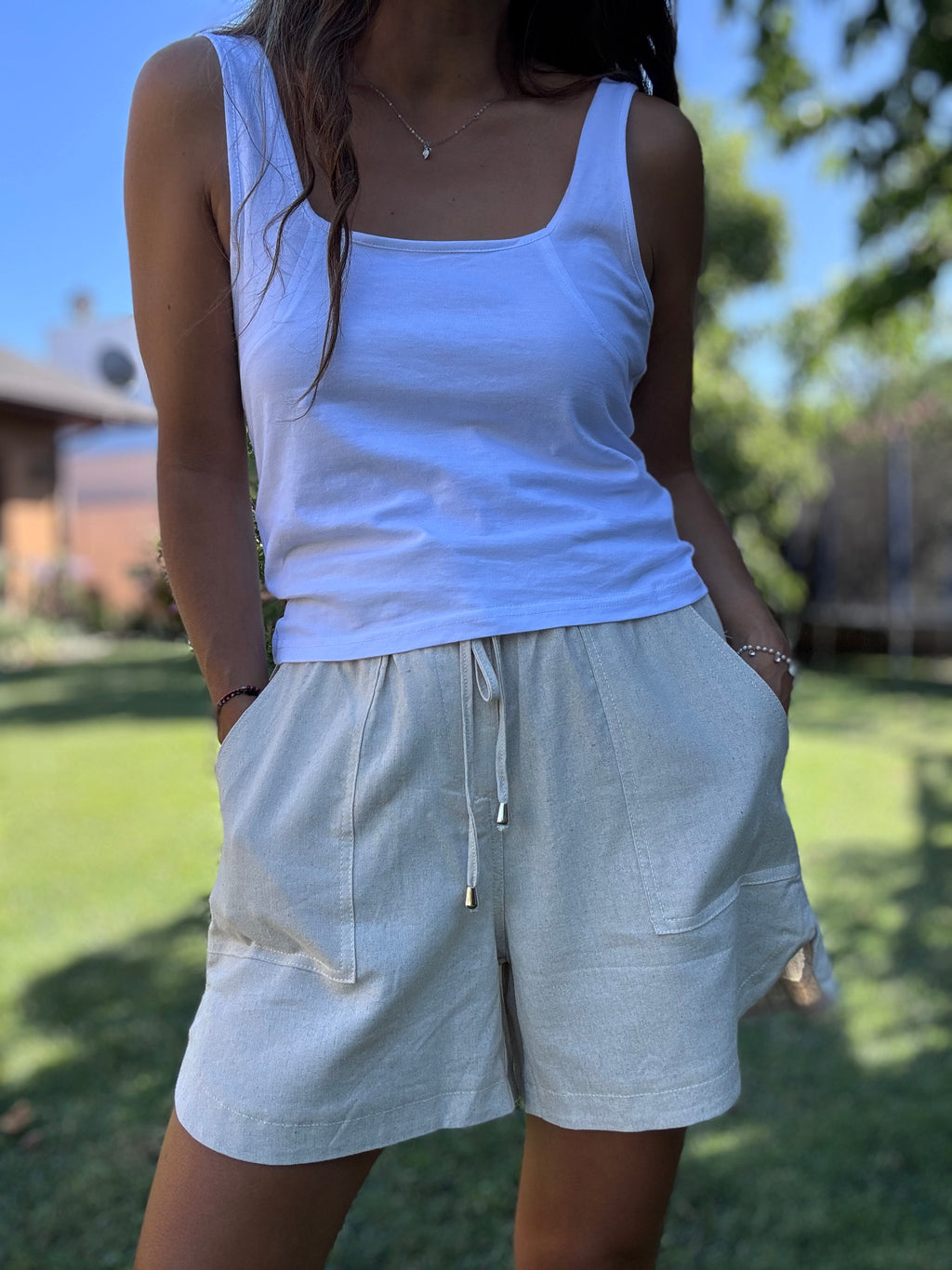 Polera Moni básico blanco