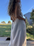 Vestido Clara color crudo