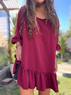 Blusón vino - Colección CYRA