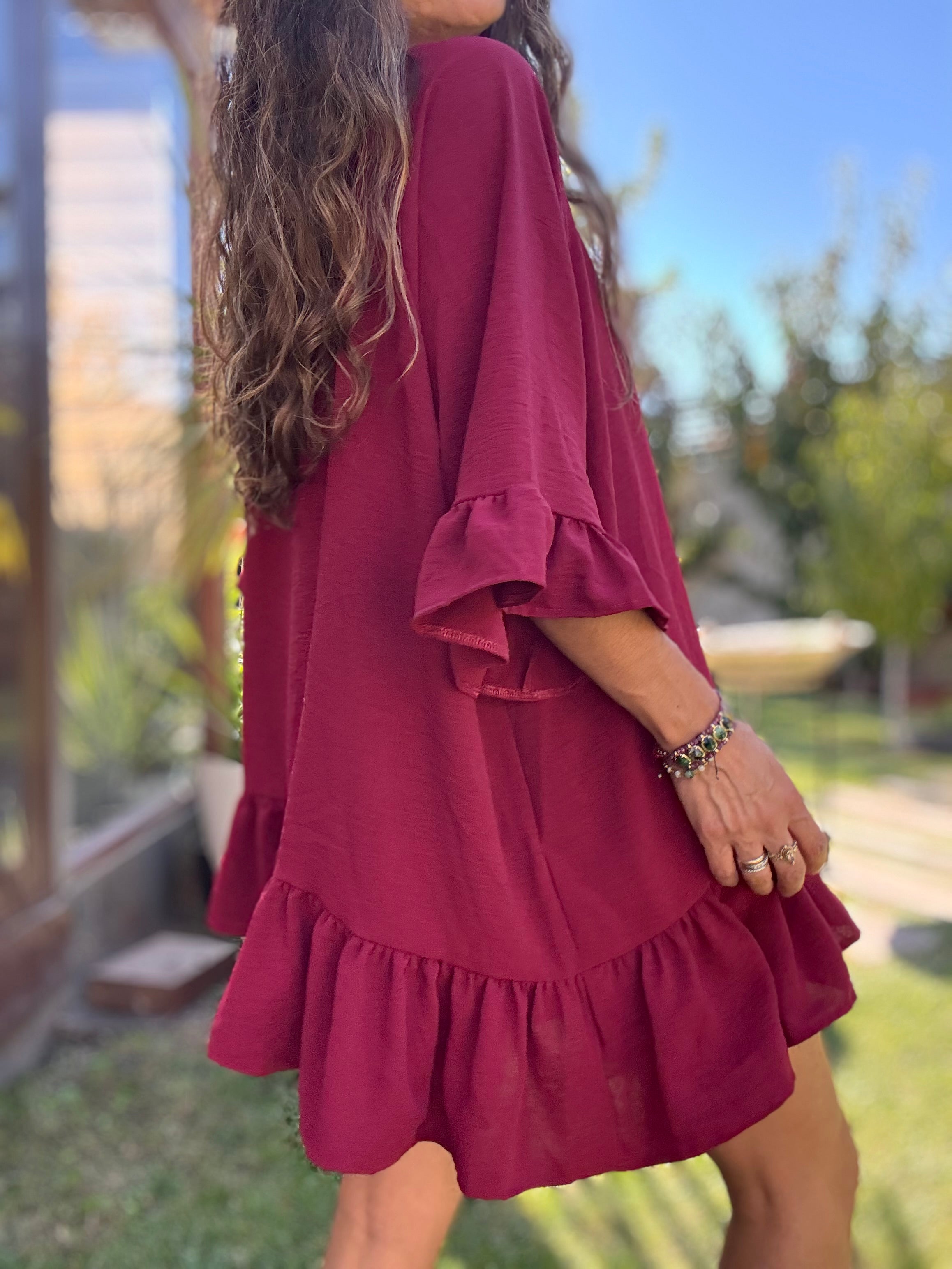 Blusón vino - Colección CYRA