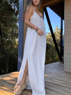 Vestido Clara color crudo