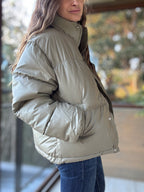 Parka impermeable verde