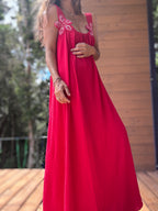 Vestido Flor rojo