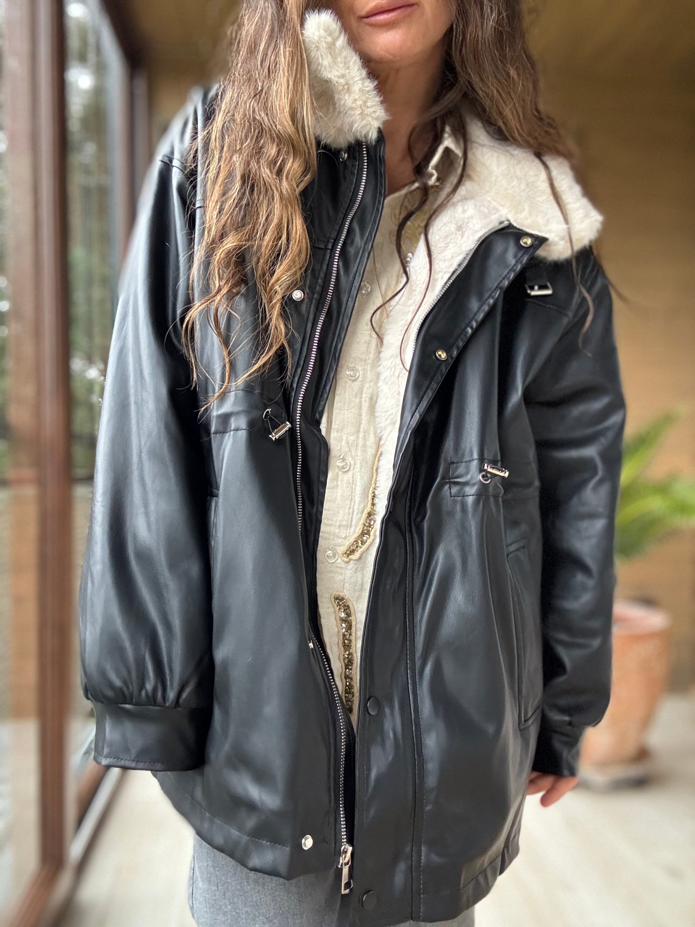 Chaqueta Melania negro