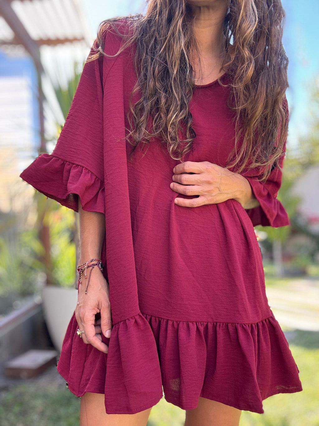 Blusón vino - Colección CYRA