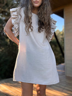 Vestido Elisa crudo - Exclusivo CYRA