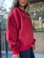 Polerón blanche rojo