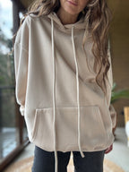 Poleron básico beige