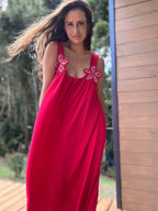 Vestido Flor rojo