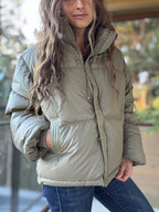 Parka impermeable verde