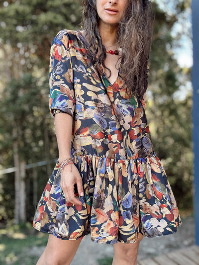 Vestido Florencia satén - Colección CYRA