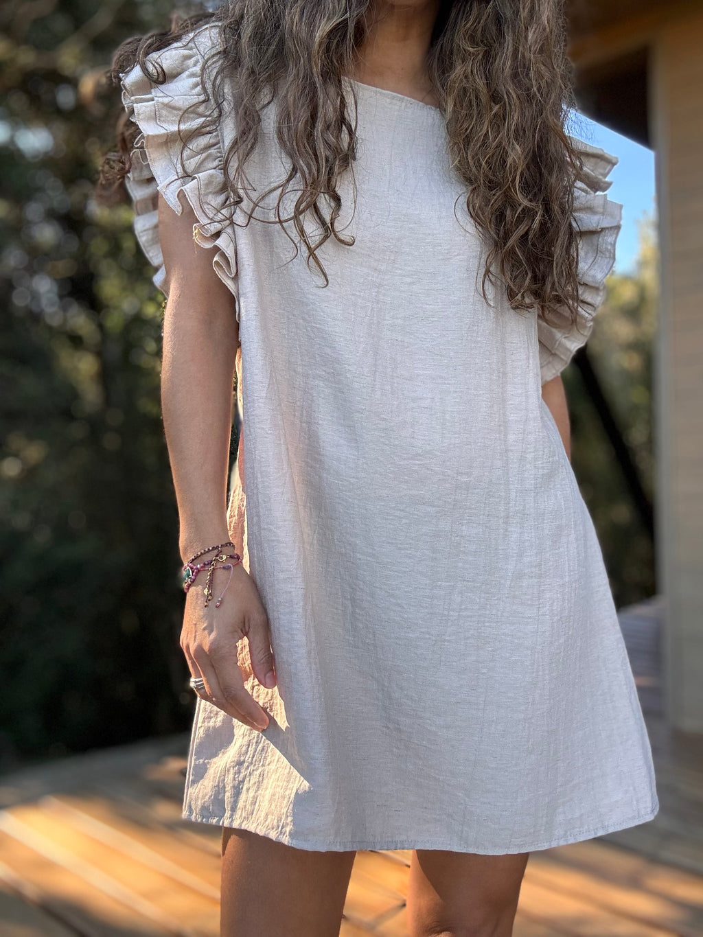 Vestido Elisa crudo - Exclusivo CYRA