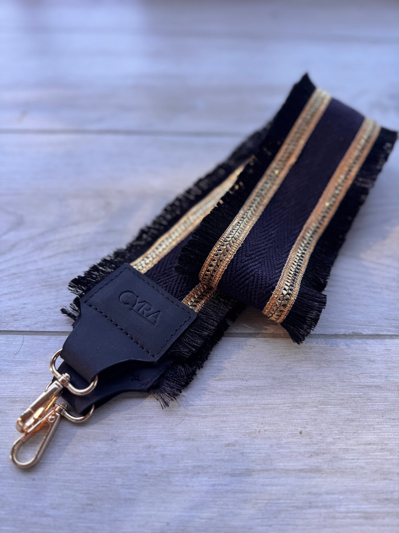 Strap flecos negro
