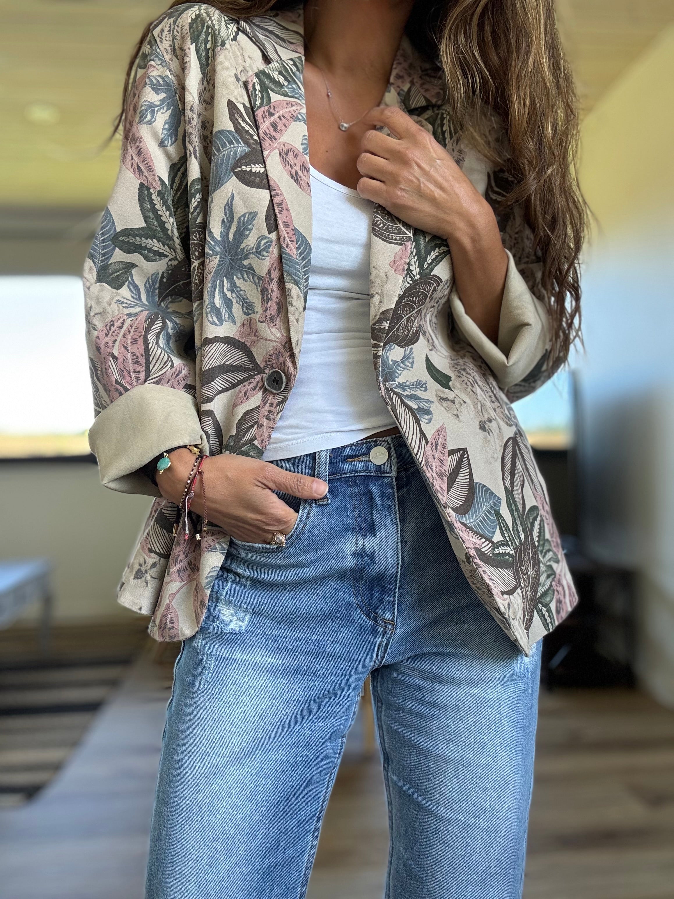 Blazer otoño elasticado