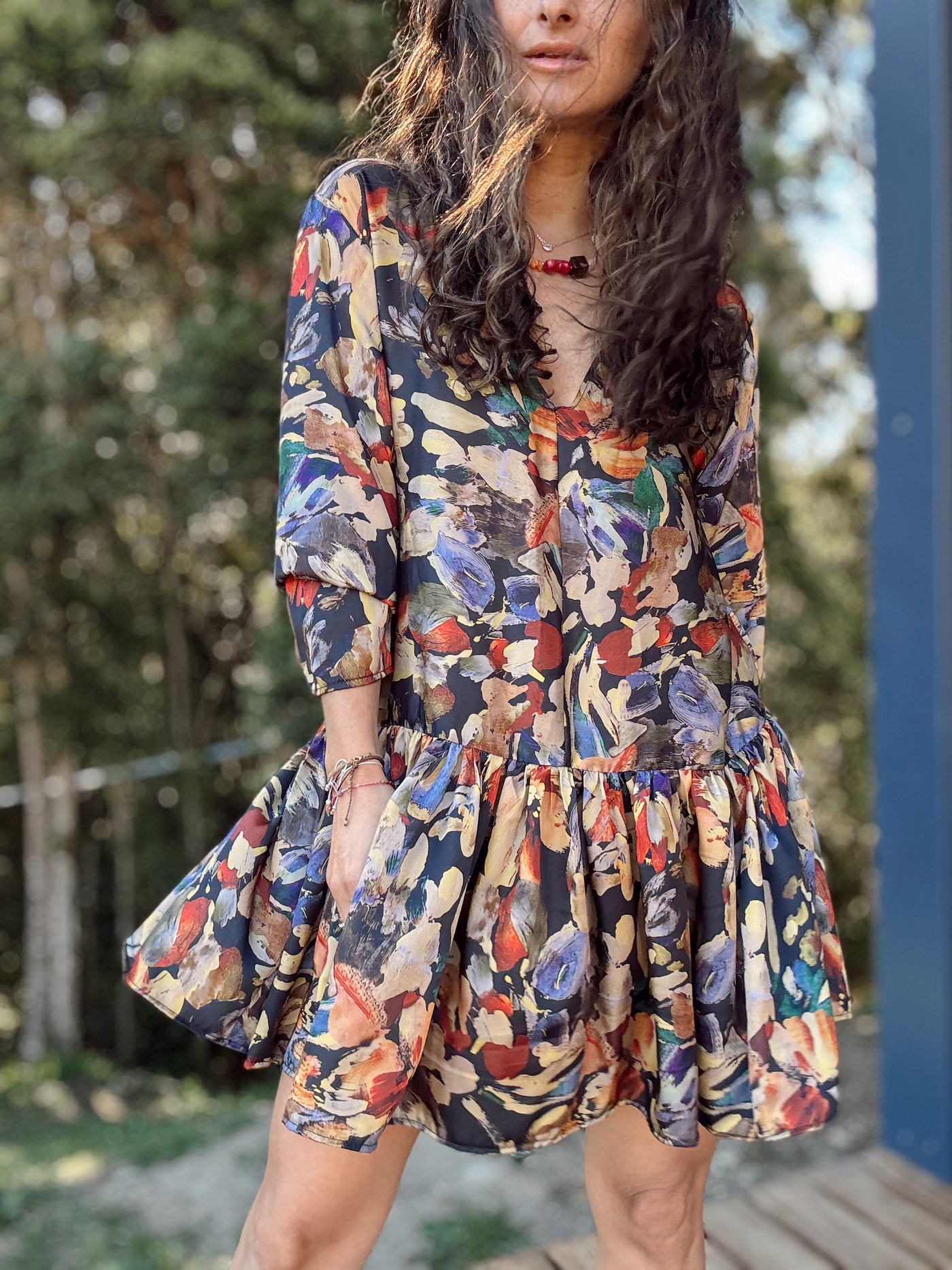 Vestido Florencia satén - Colección CYRA