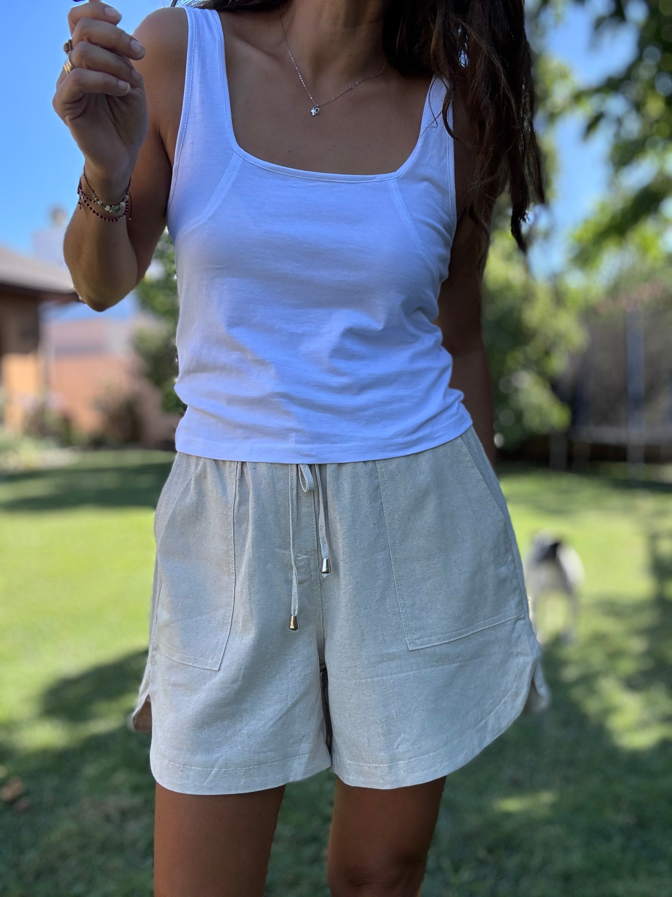 Polera Moni básico blanco