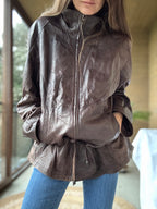 Chaqueta cuero legítimo 1