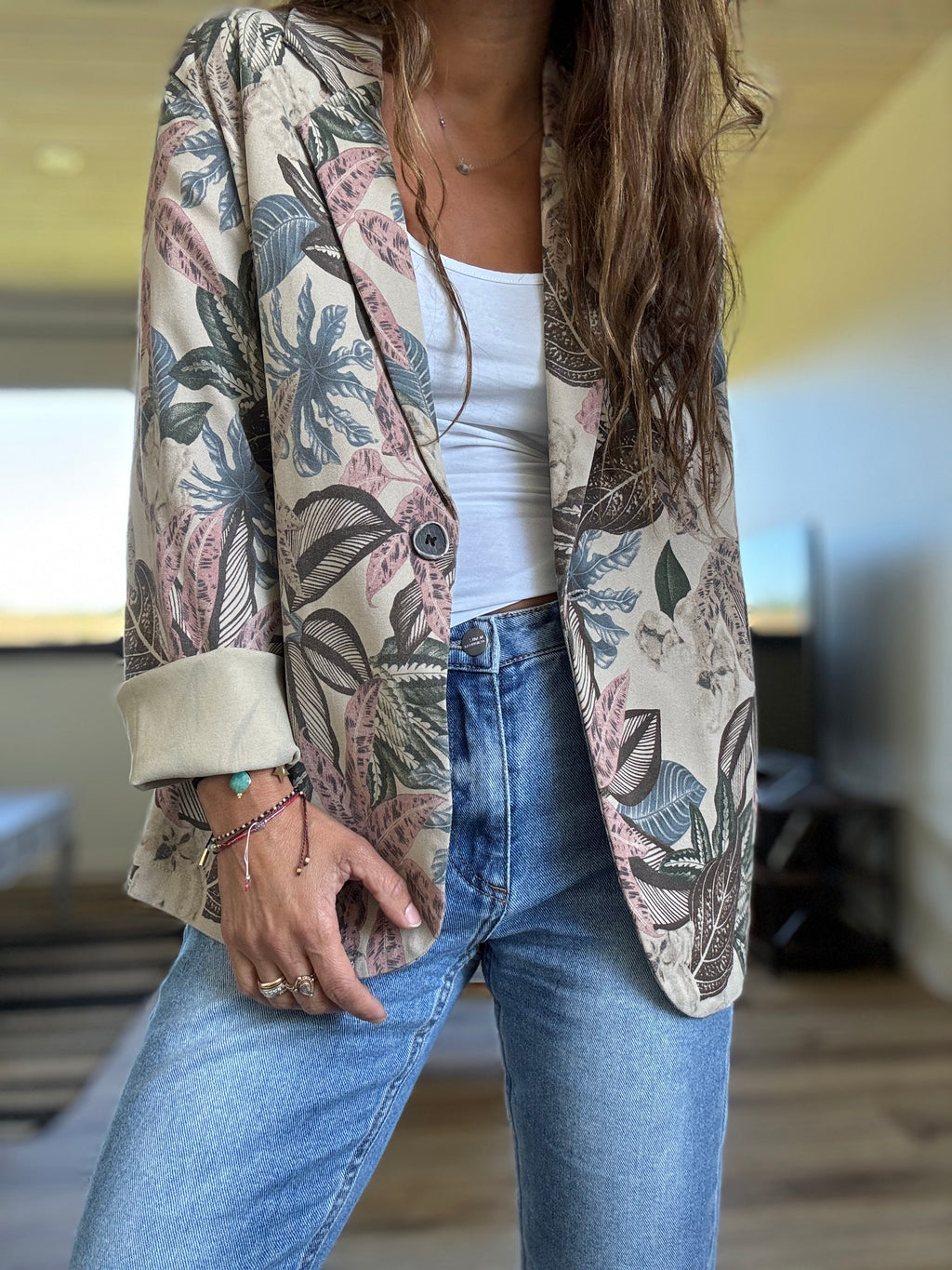 Blazer otoño elasticado