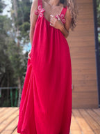 Vestido Flor rojo