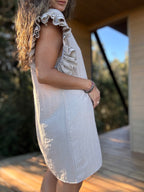 Vestido Elisa crudo - Exclusivo CYRA