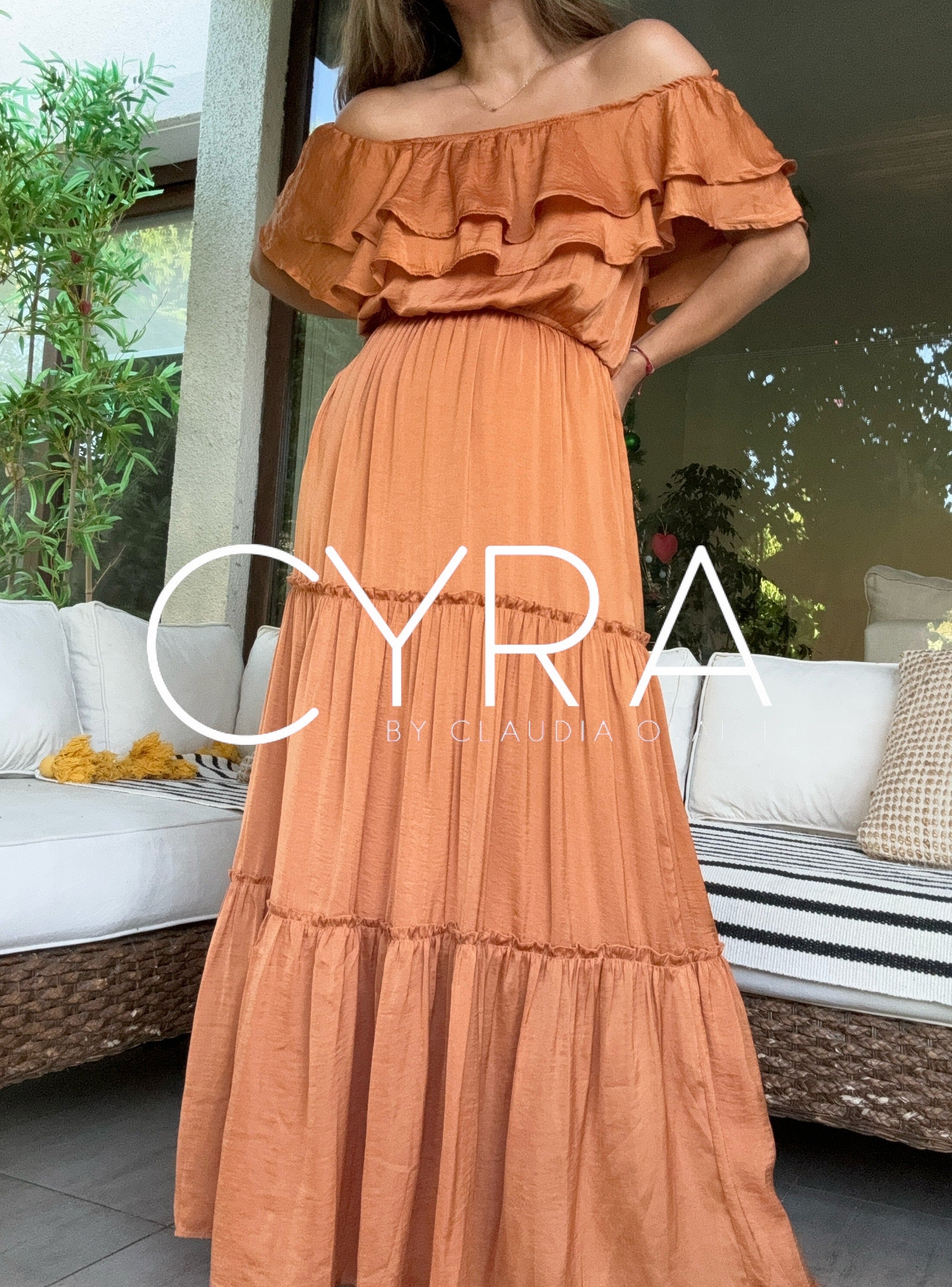 Vestido Gypsy terracota