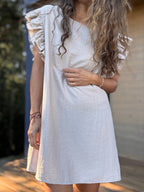Vestido Elisa crudo - Exclusivo CYRA