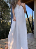 Vestido Clara color crudo