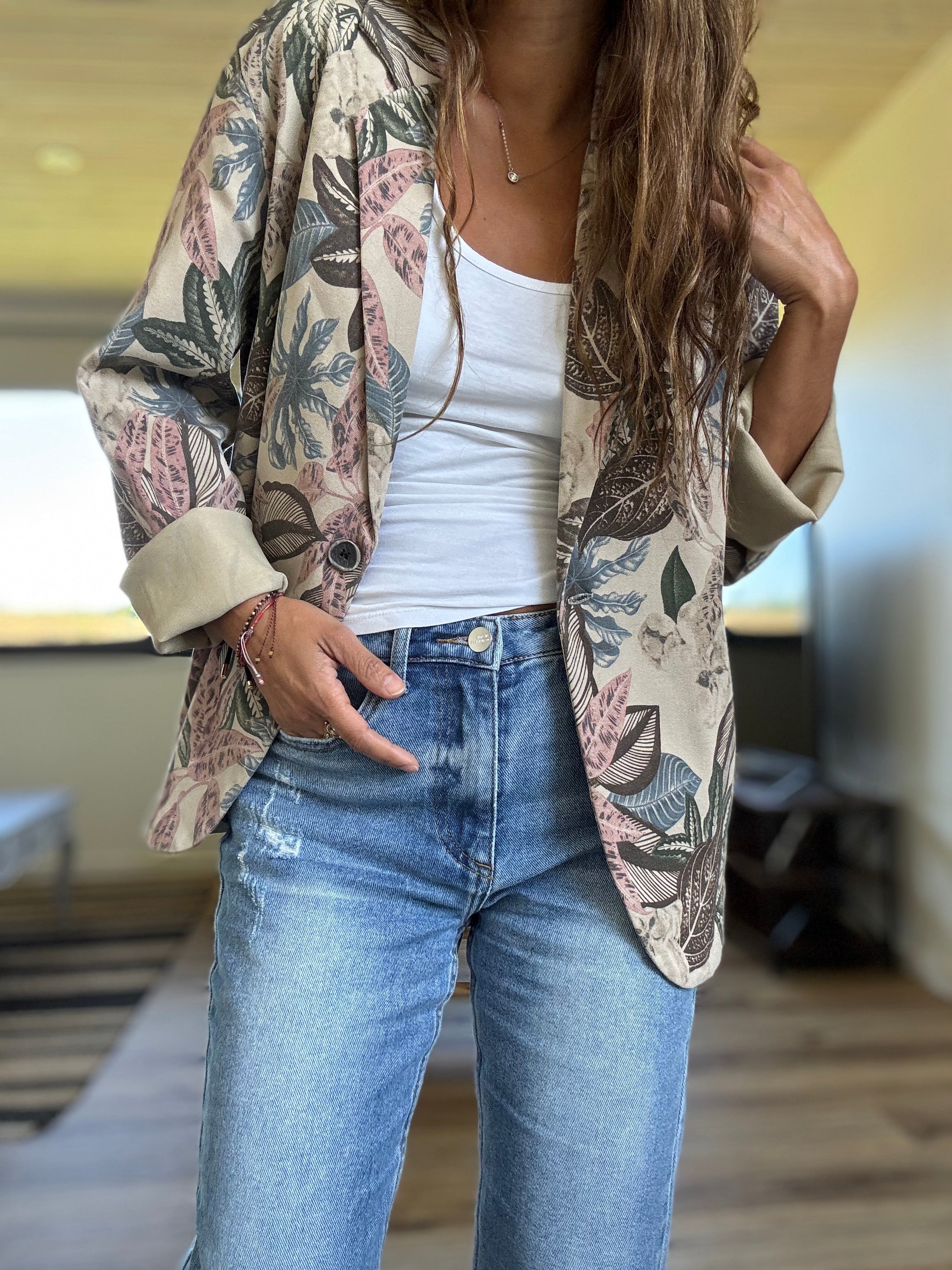 Blazer otoño elasticado