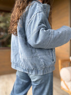 Chaqueta jeans acolchada