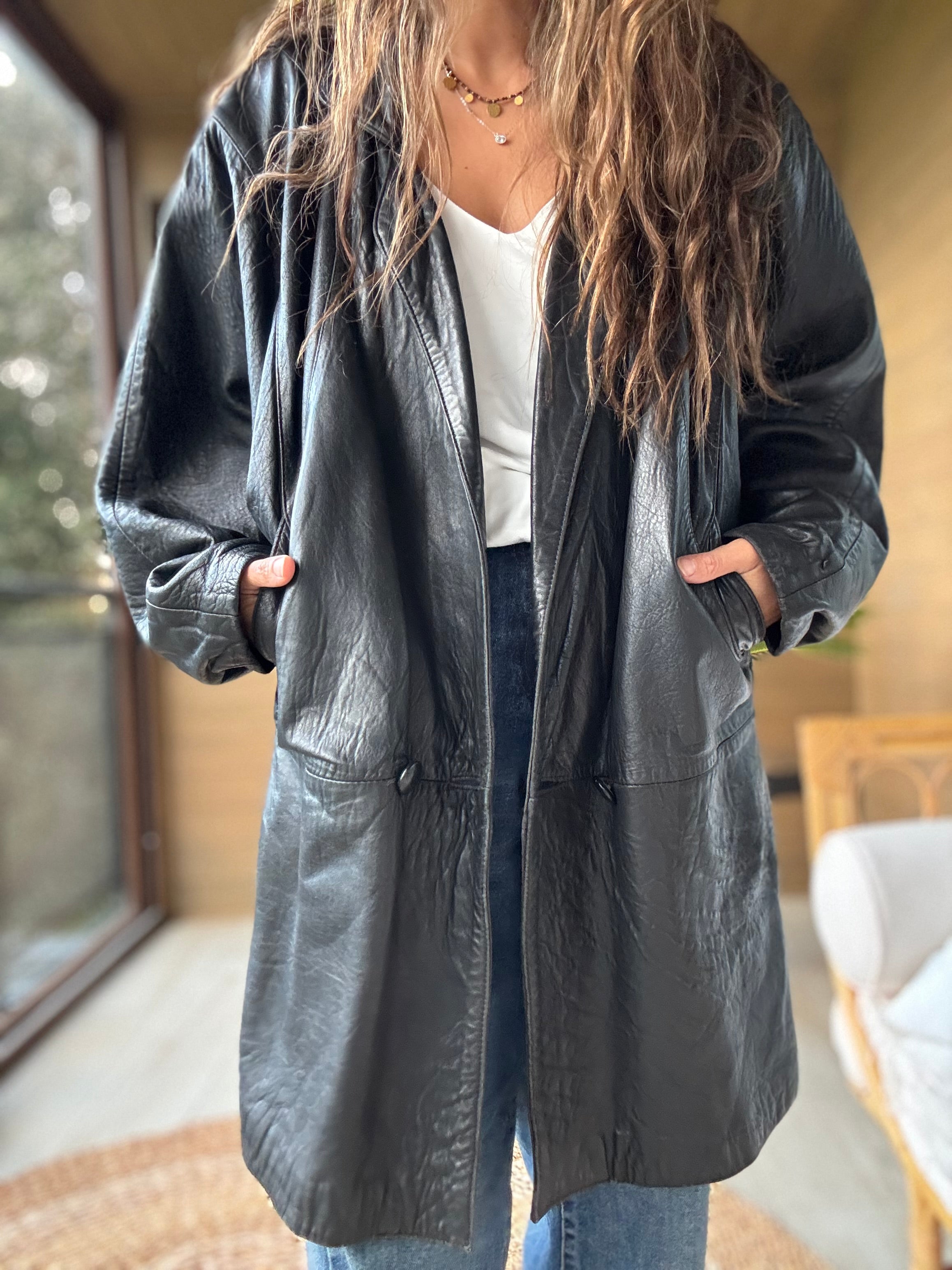 Chaqueta cuero legítimo 2