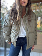 Parka impermeable verde