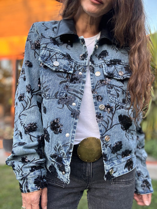 Chaqueta bordada lentejuelas