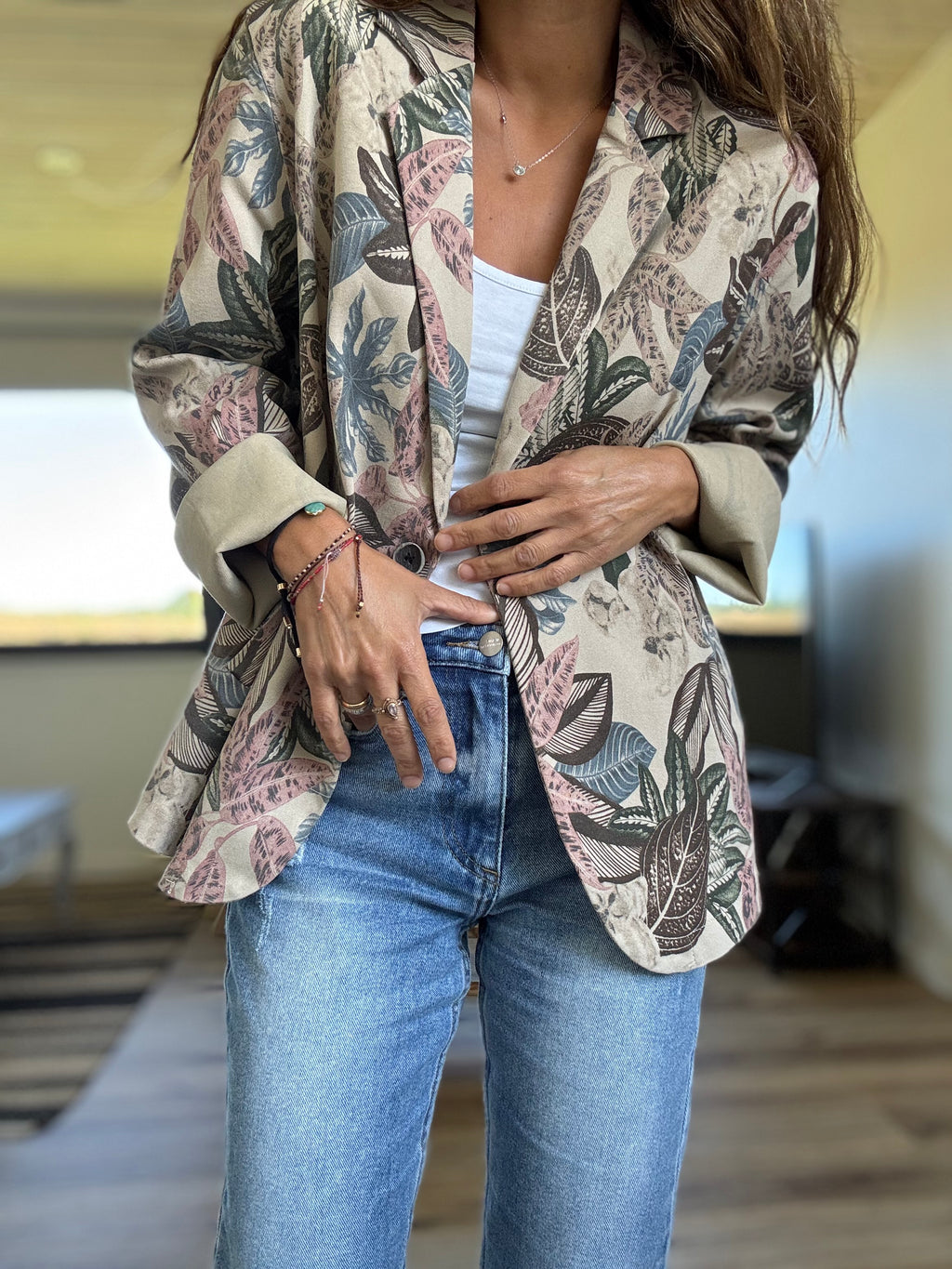 Blazer otoño elasticado