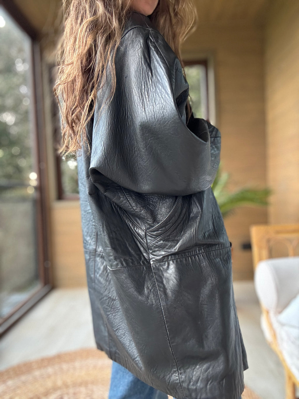 Chaqueta cuero legítimo 2